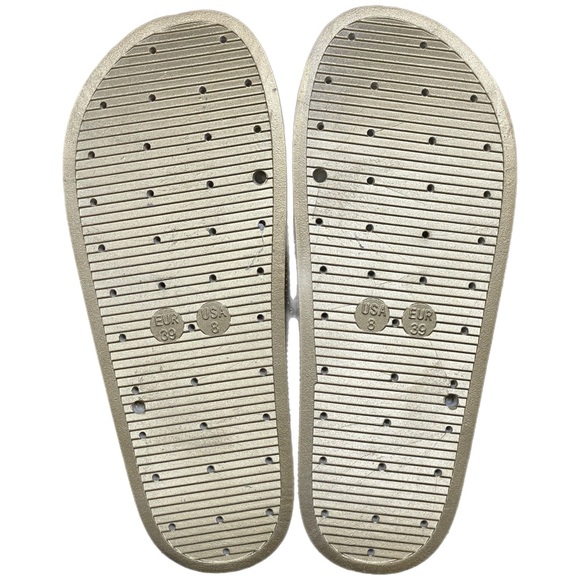 Gold Rhinestone Slides - Comfortable Sparkling Sandals with Glitter Band NWB! - Picture 8 of 9